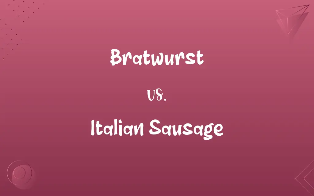 Bratwurst vs. Italian Sausage