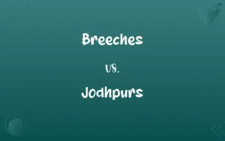 Breeches vs. Jodhpurs