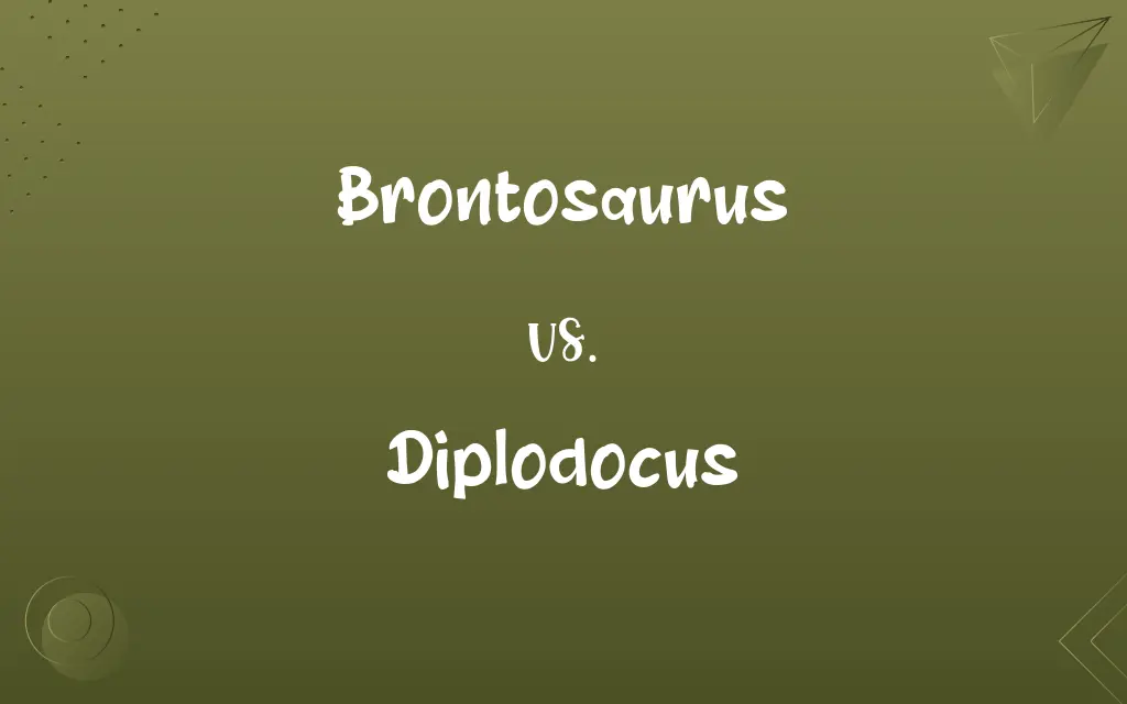 Brontosaurus vs. Diplodocus