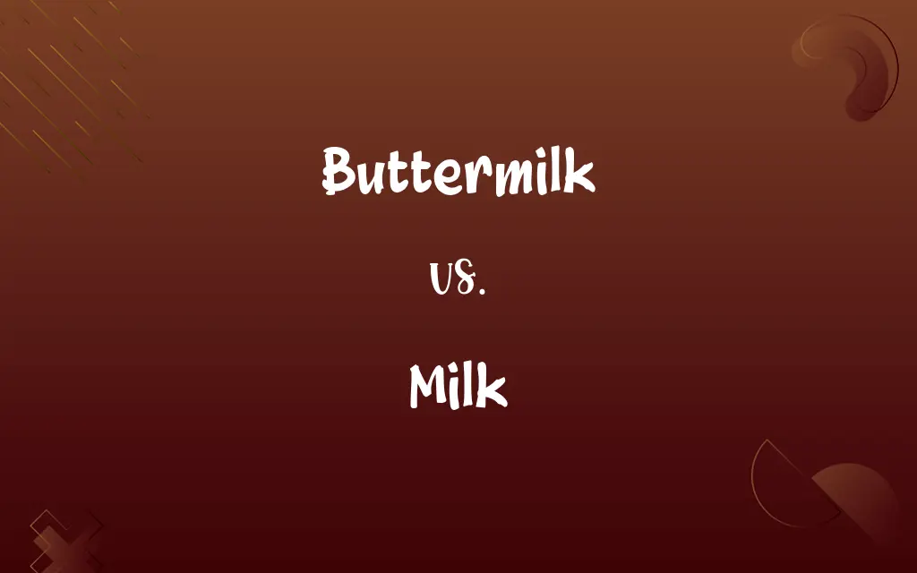Buttermilk vs. Milk