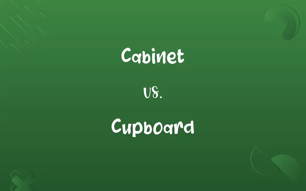 Cabinet vs. Cupboard