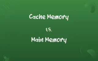Cache Memory vs. Main Memory
