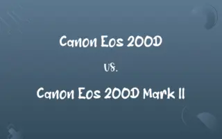 Canon Eos 200D vs. Canon Eos 200D Mark II