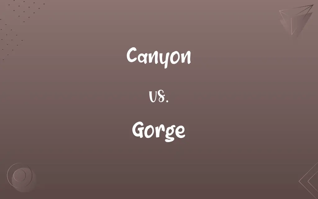 Canyon vs. Gorge