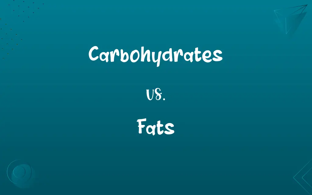 Carbohydrates Vs Fats Know The Difference 5996