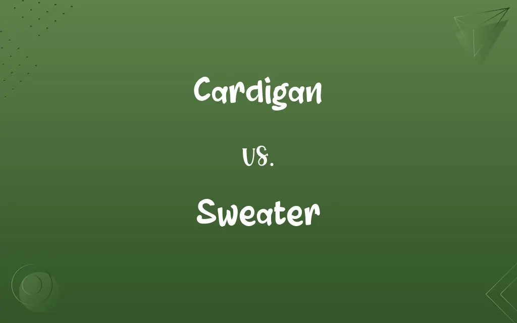 Cardigan vs. Sweater