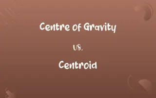 Centre of Gravity vs. Centroid