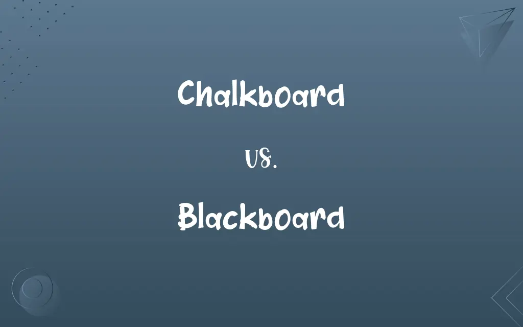 Chalkboard vs. Blackboard
