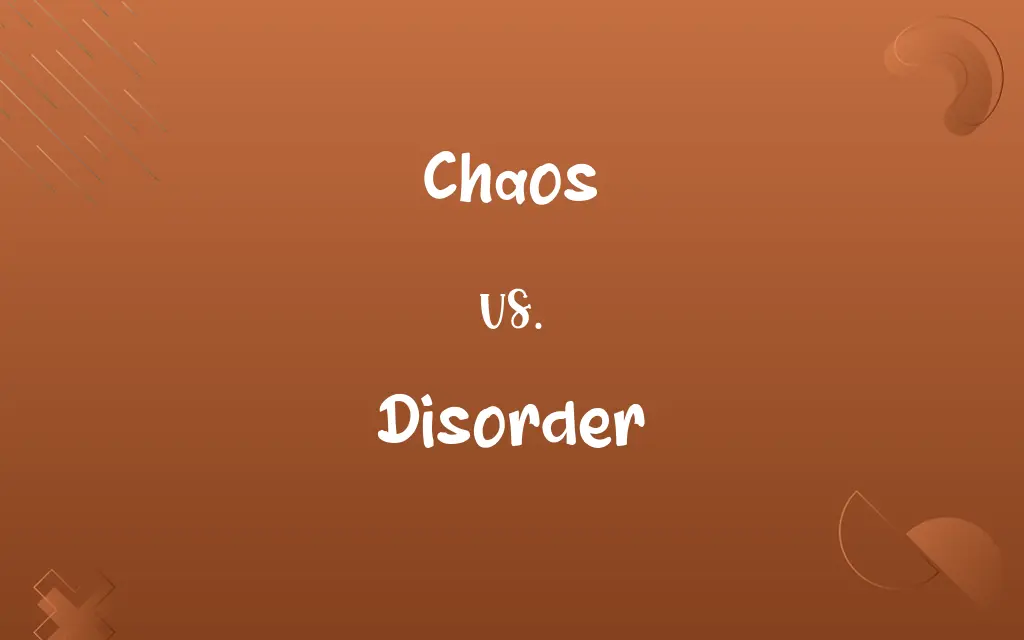 Chaos vs. Disorder