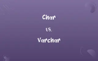 Char vs. Varchar