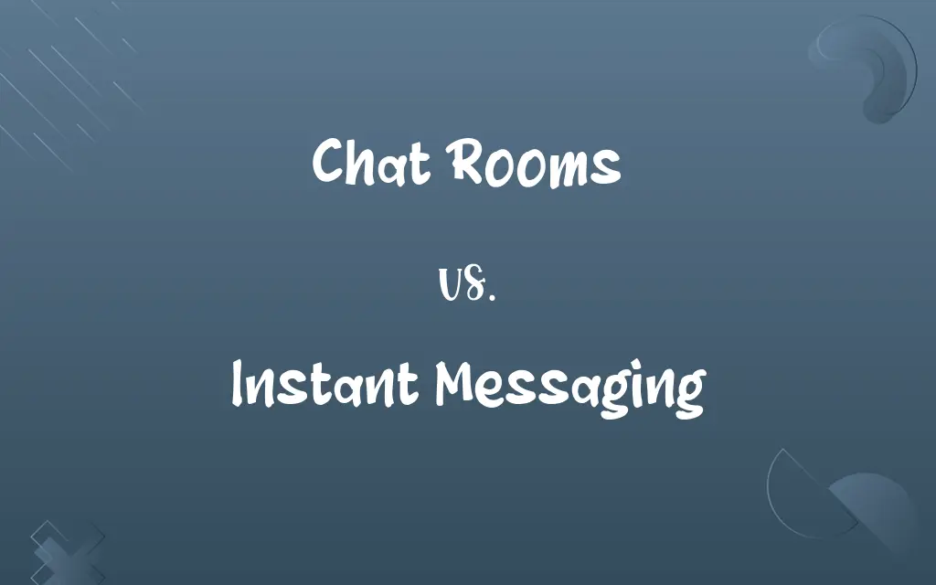 Chat Rooms vs. Instant Messaging