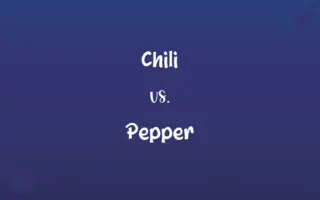 Chili vs. Pepper