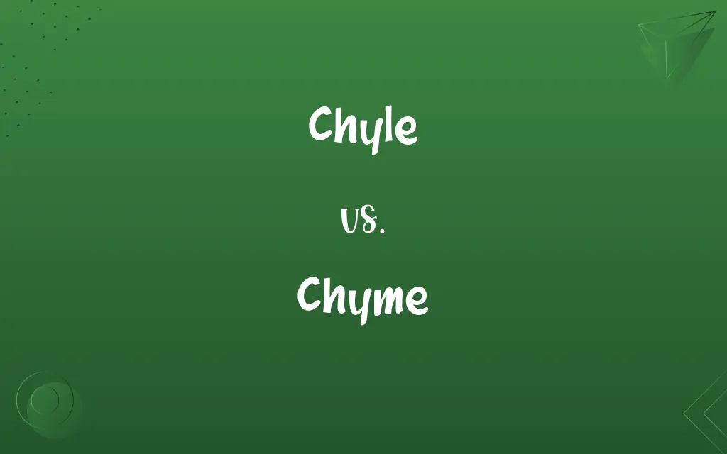 Chyle vs. Chyme