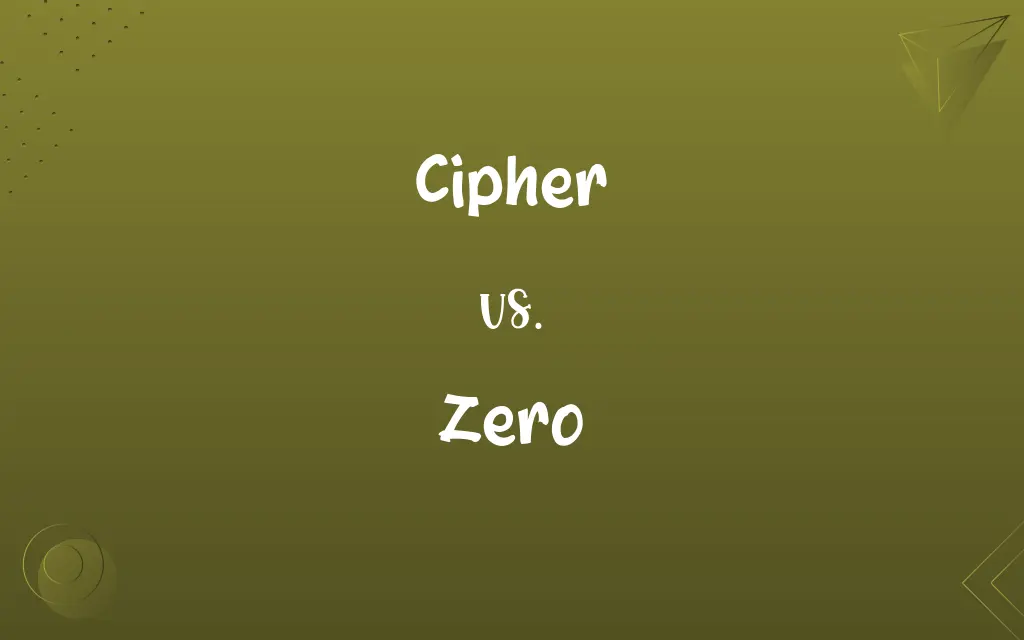 Cipher vs. Zero