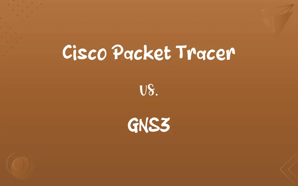 Cisco Packet Tracer vs. GNS3