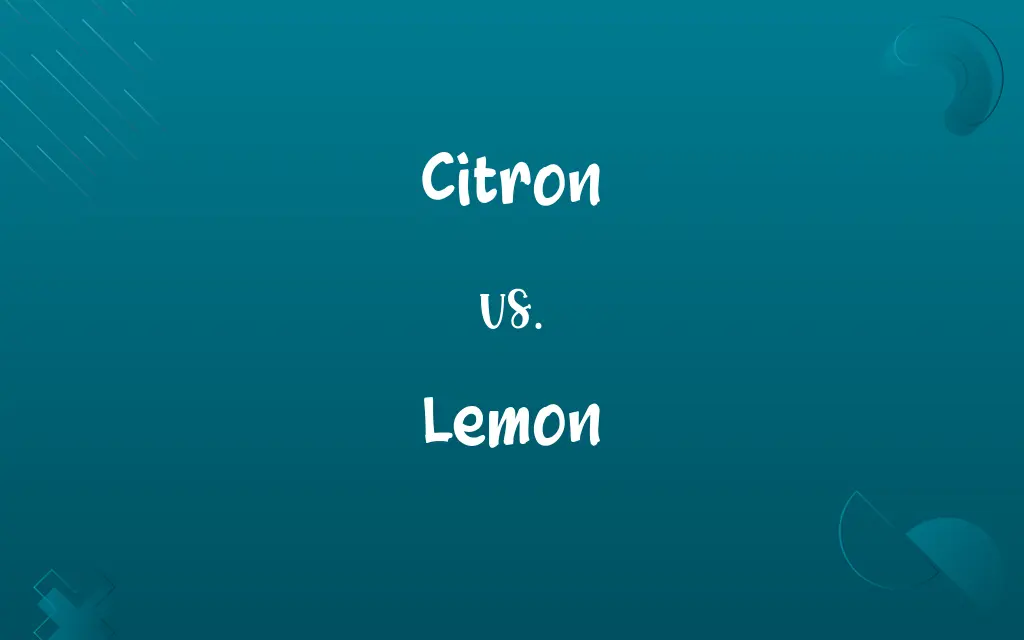 Citron vs. Lemon