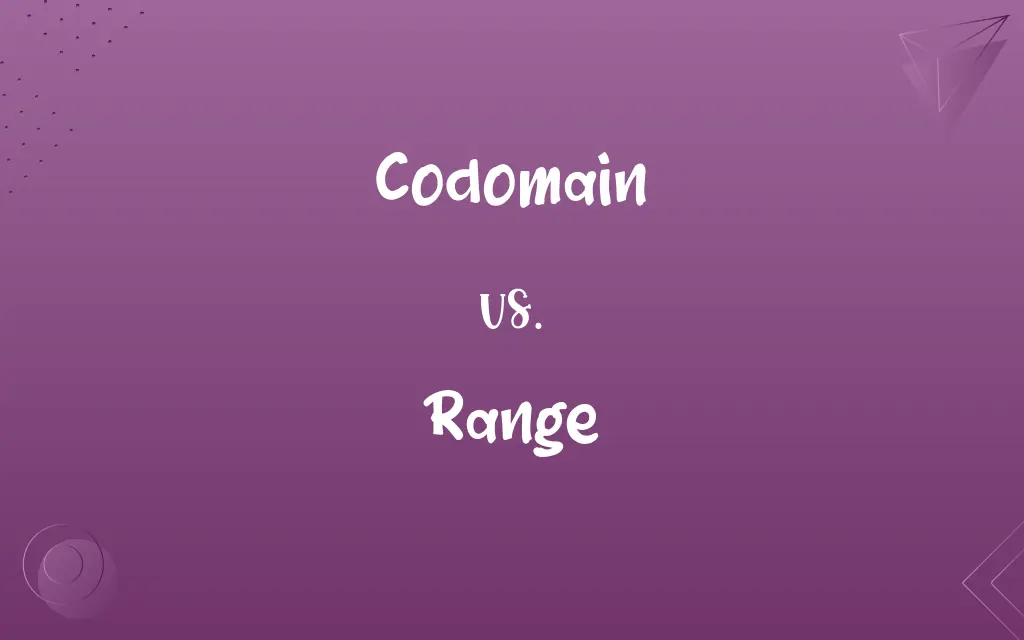 Codomain vs. Range