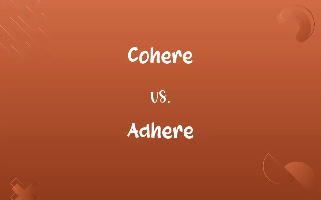 Cohere vs. Adhere