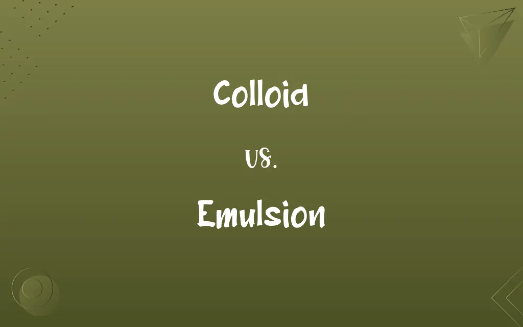 Colloid vs. Emulsion