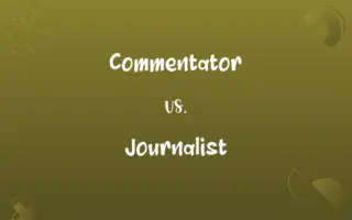 Commentator vs. Journalist