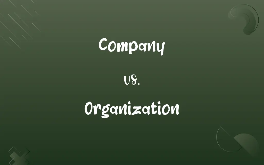 Company vs. Organization