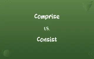 Comprise vs. Consist