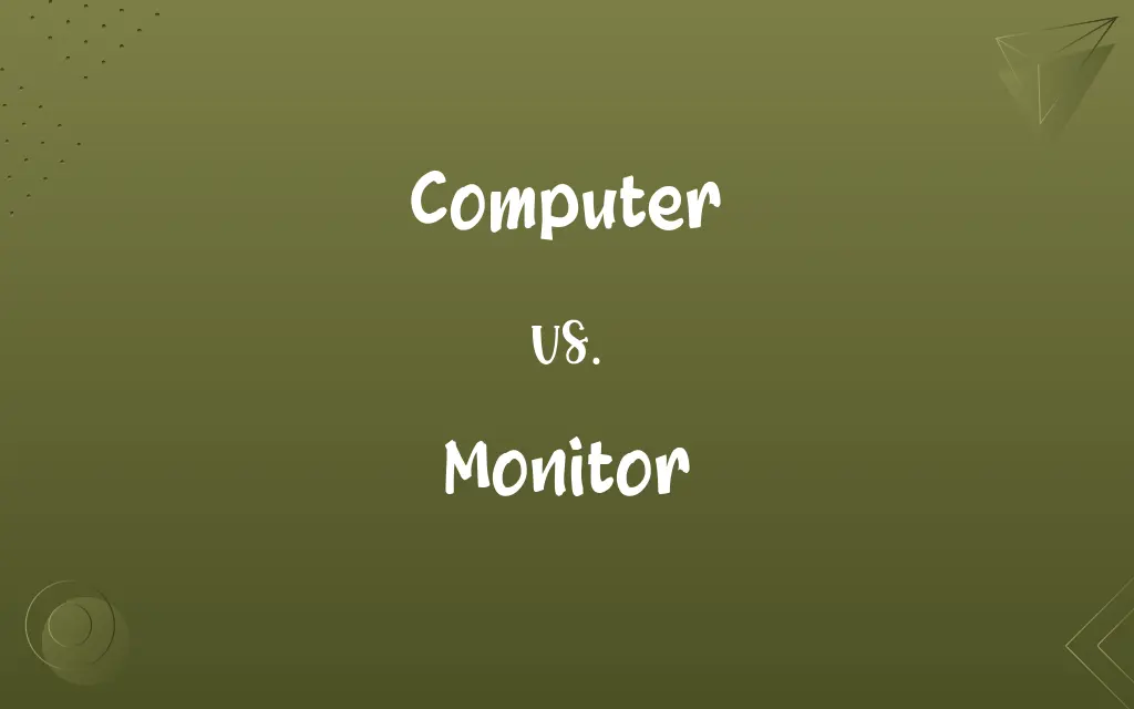 Computer vs. Monitor