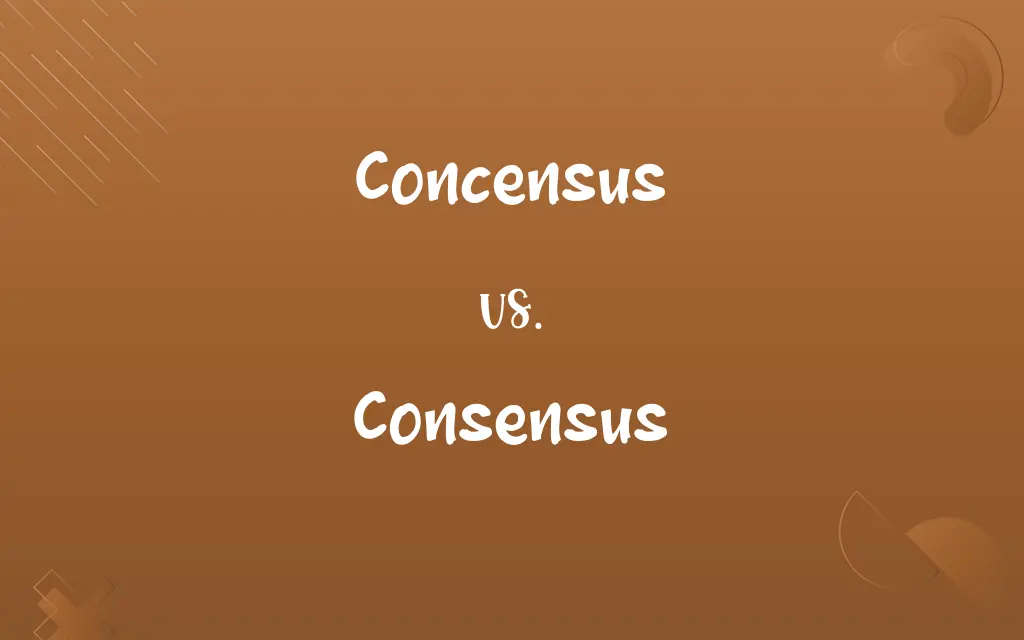 Concensus vs. Consensus