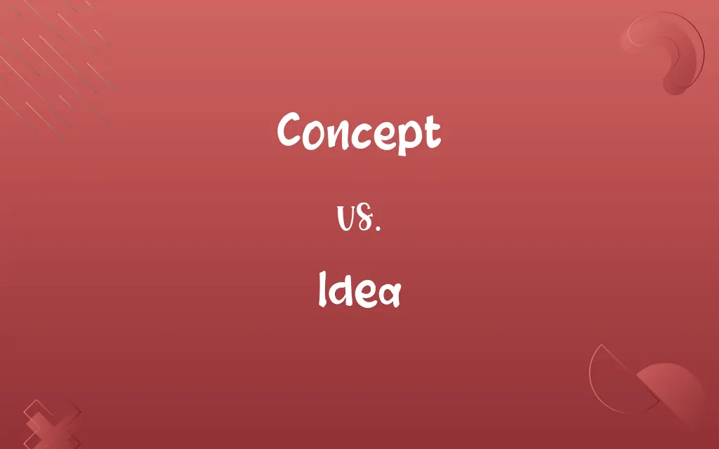 Concept vs. Idea