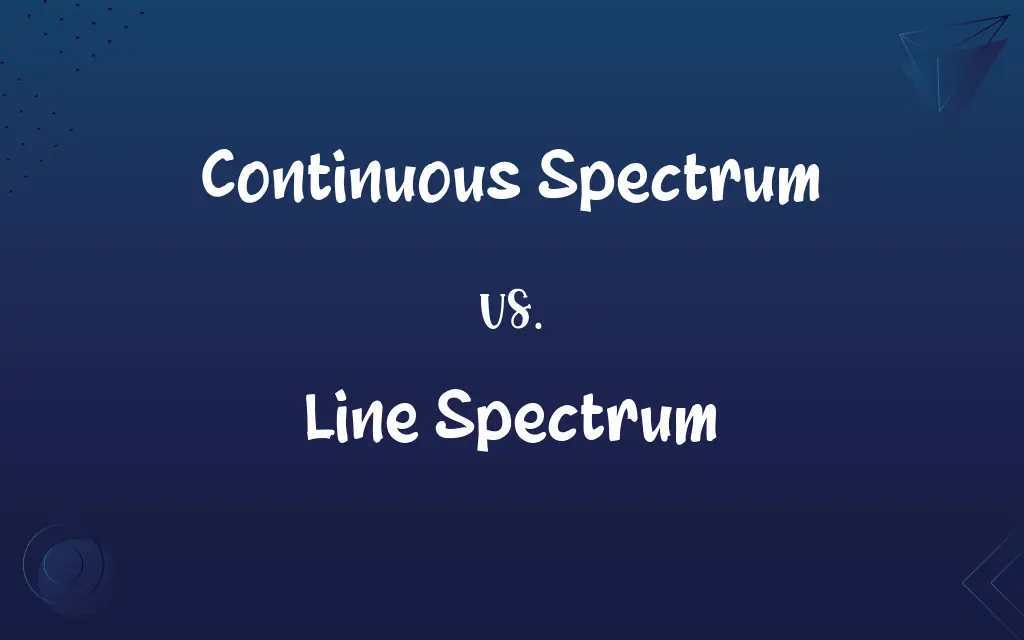 Continuous Spectrum vs. Line Spectrum