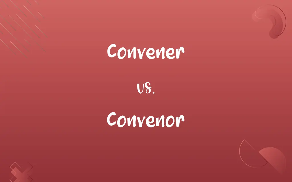 Convenor vs. Convener