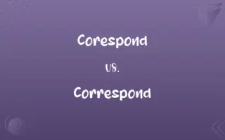 Corespond vs. Correspond