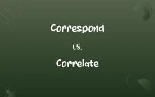 Correspond vs. Correlate