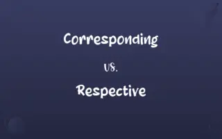 Corresponding vs. Respective
