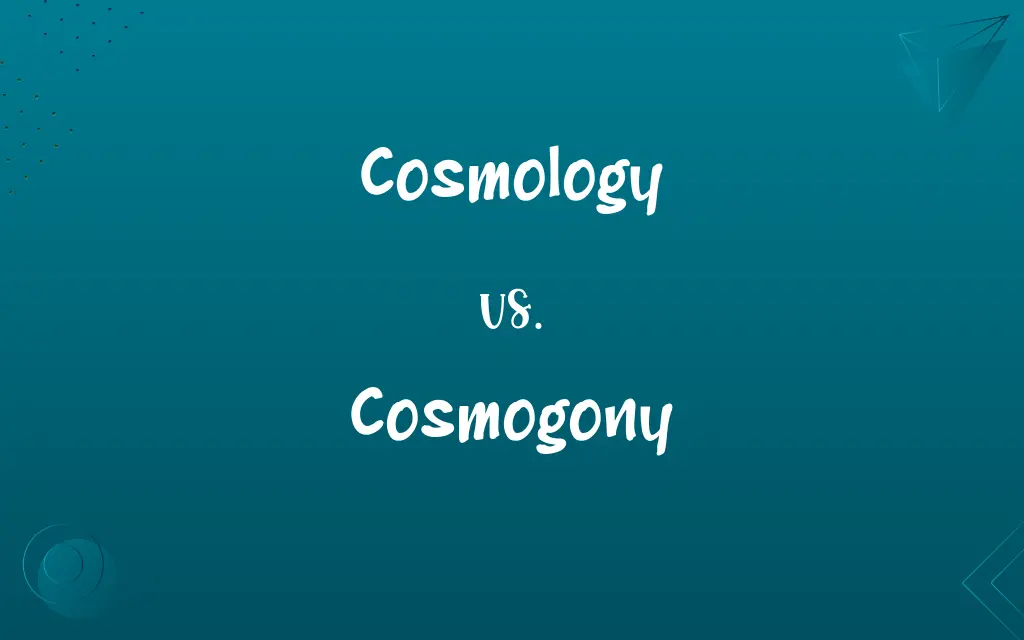 Cosmology vs. Cosmogony