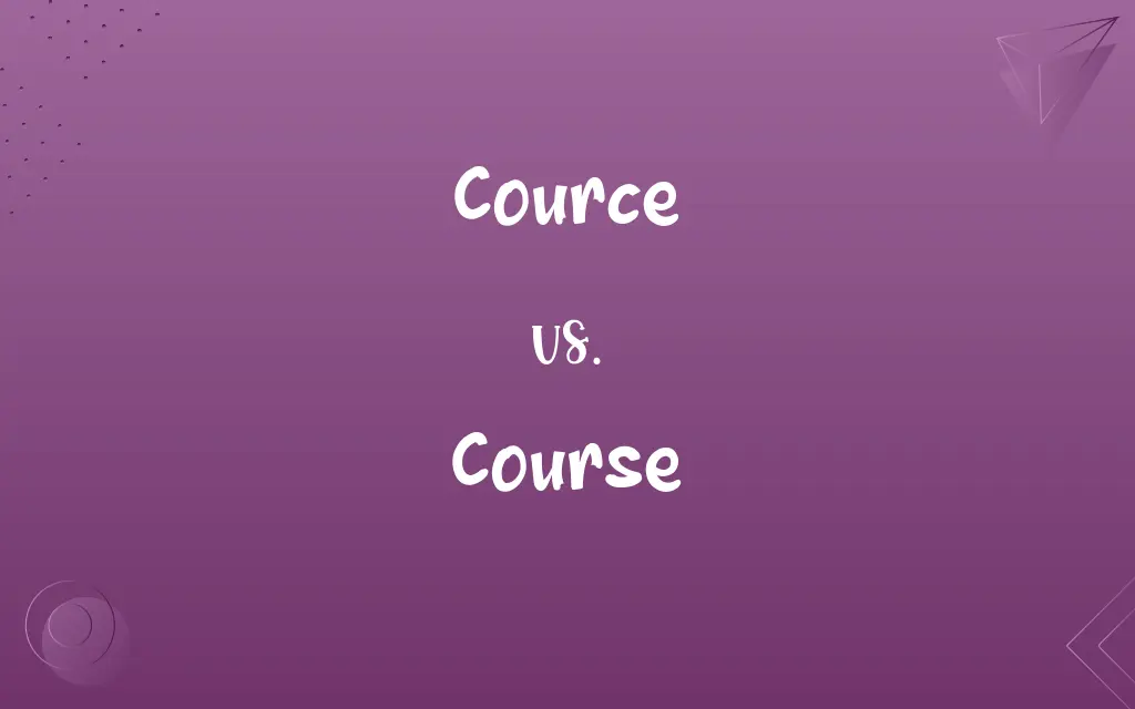 Cource vs. Course