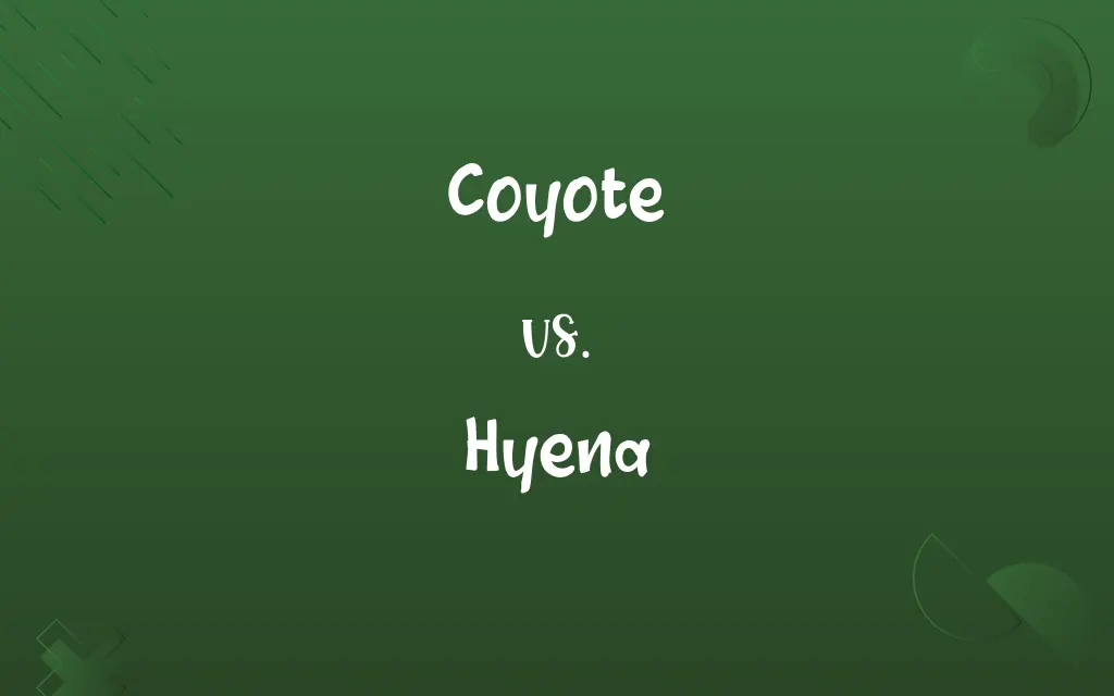 Coyote vs. Hyena