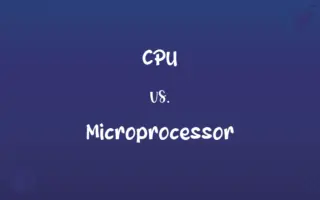 CPU vs. Microprocessor