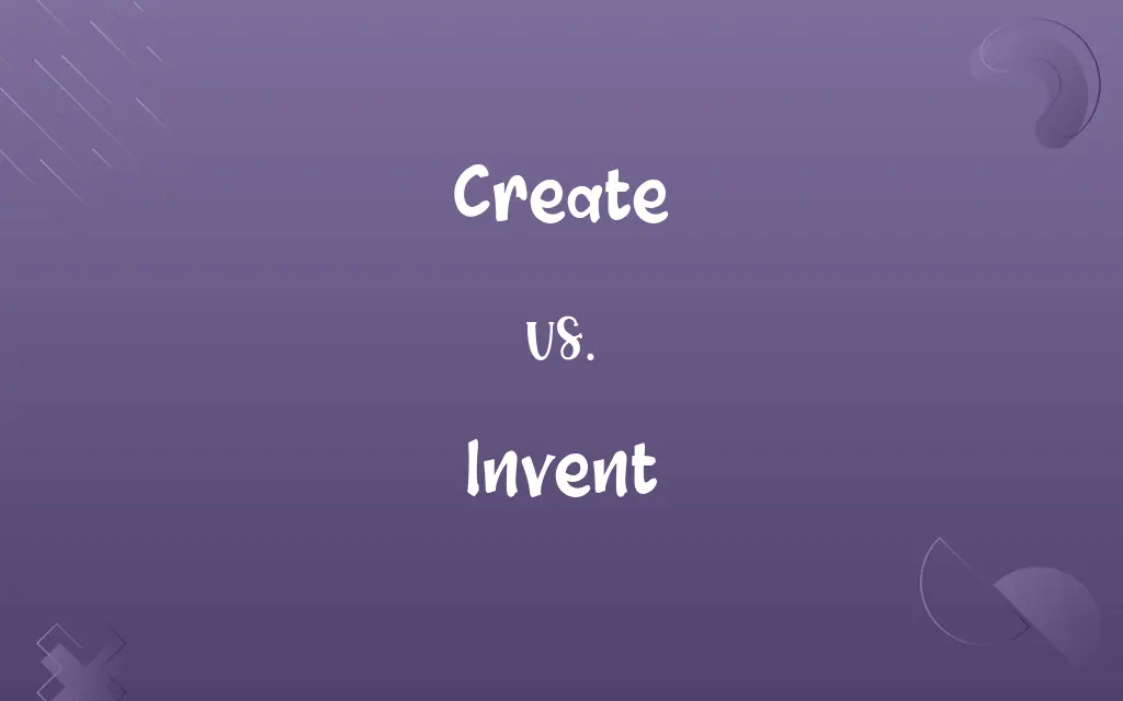 Create vs. Invent