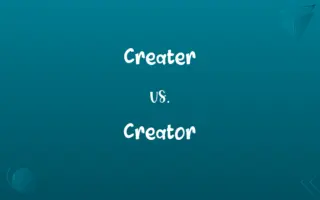 Creater vs. Creator