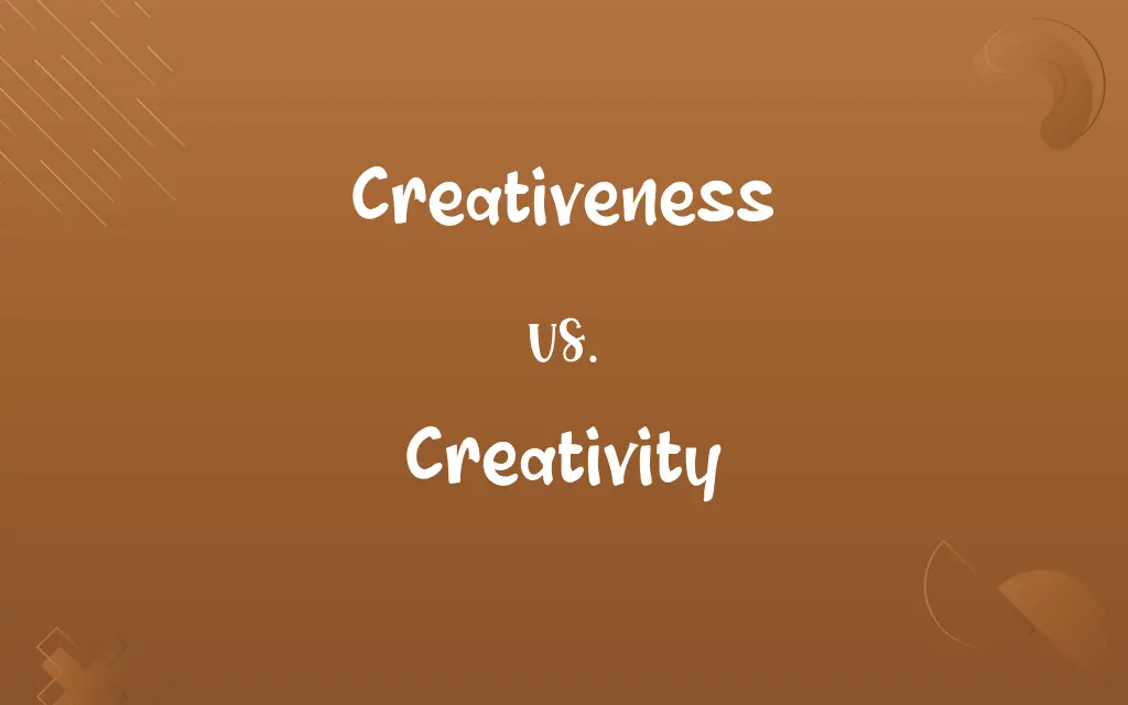 Creativeness vs. Creativity