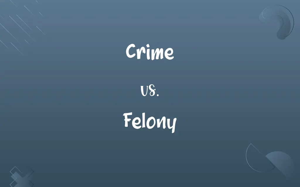 Crime vs. Felony