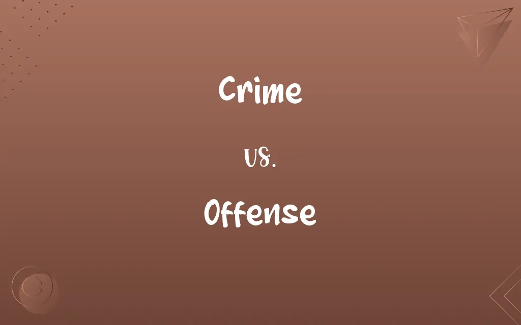 Crime vs. Offense