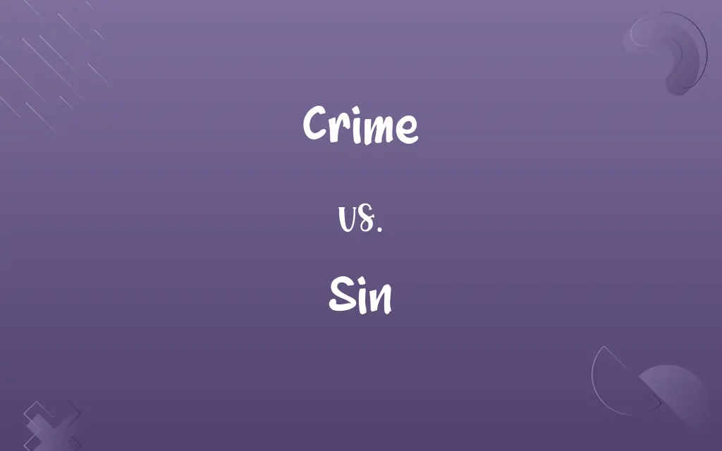Crime vs. Sin