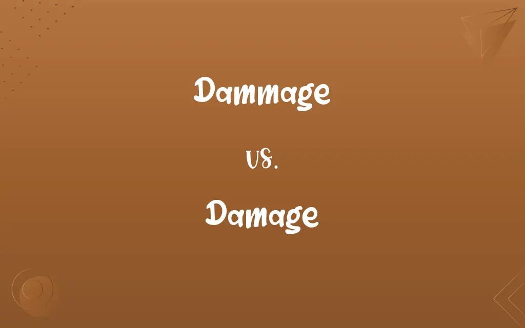 Dammage vs. Damage