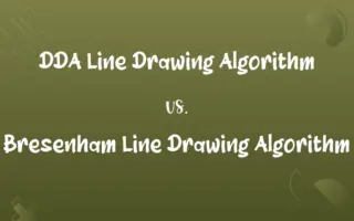 DDA Line Drawing Algorithm vs. Bresenham Line Drawing Algorithm