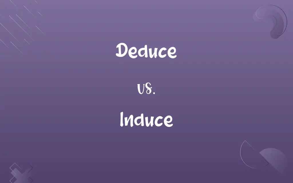 Deduce vs. Induce