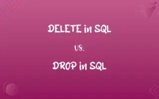 DELETE in SQL vs. DROP in SQL