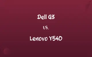 Dell G3 vs. Lenovo Y540