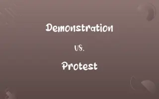 Demonstration vs. Protest
